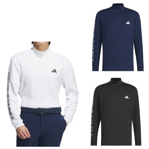 アディダス ゴルフ ワーディング モックネック 長袖シャツ メンズ