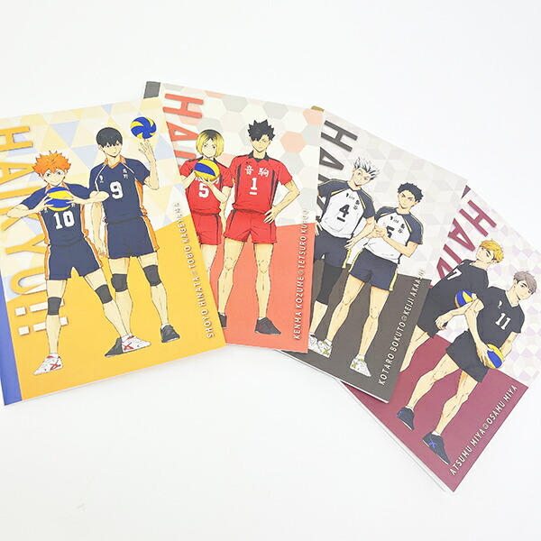 ハイキュー！！ 梟谷高校(木兎・赤葦) A5綴じノート 文具 日本製