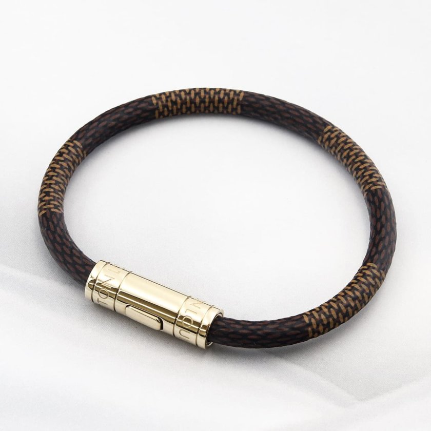 ルイヴィトン ブレスレット ダミエ ゴールド ブラスレ キープ イット