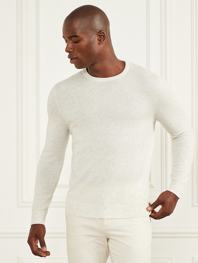 Cashmere-Blend Crewneck Sweater | GUESS Factory