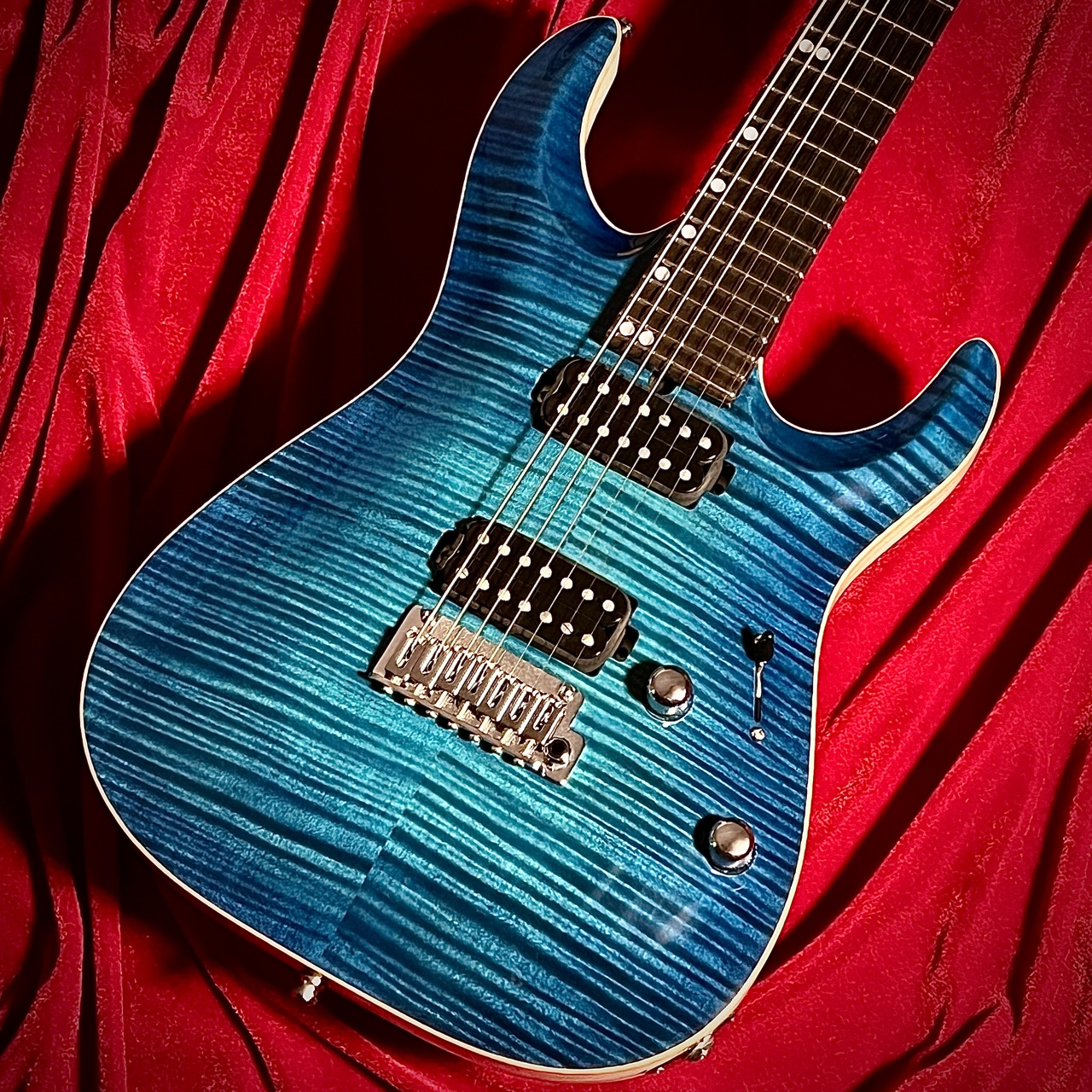 T's Guitars DST-24 Carved Top 7 Strings - Frozen Sky- / Shop Order