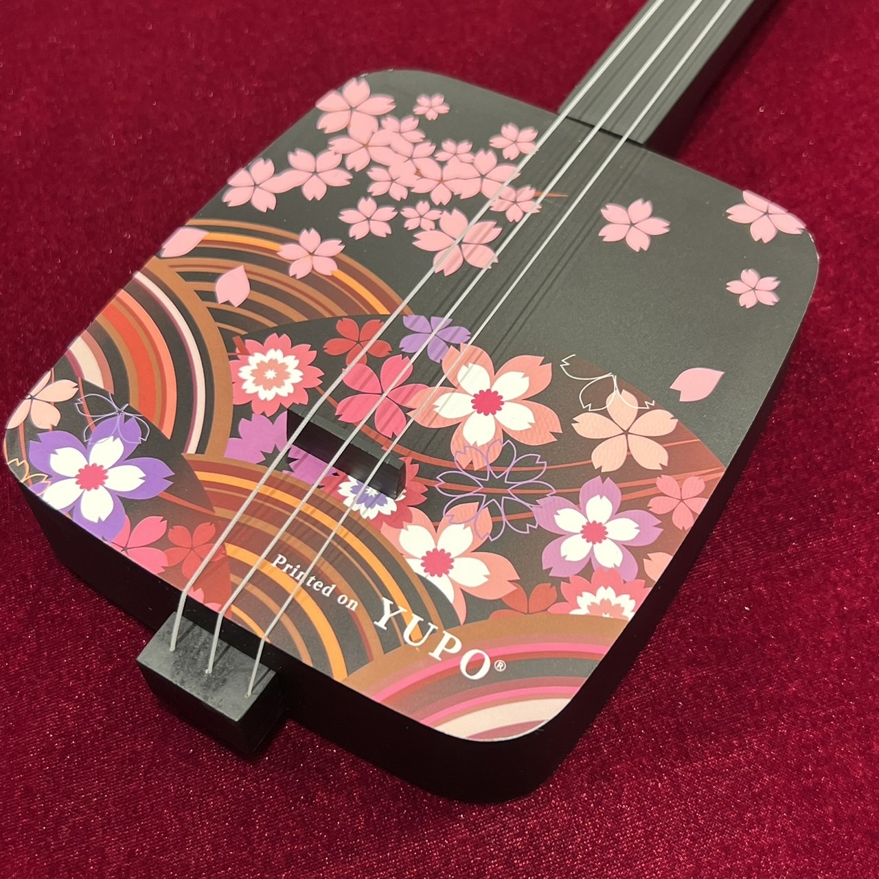 三絃司きくおか 小じゃみ三線 花柄（新品/送料無料）【楽器検索