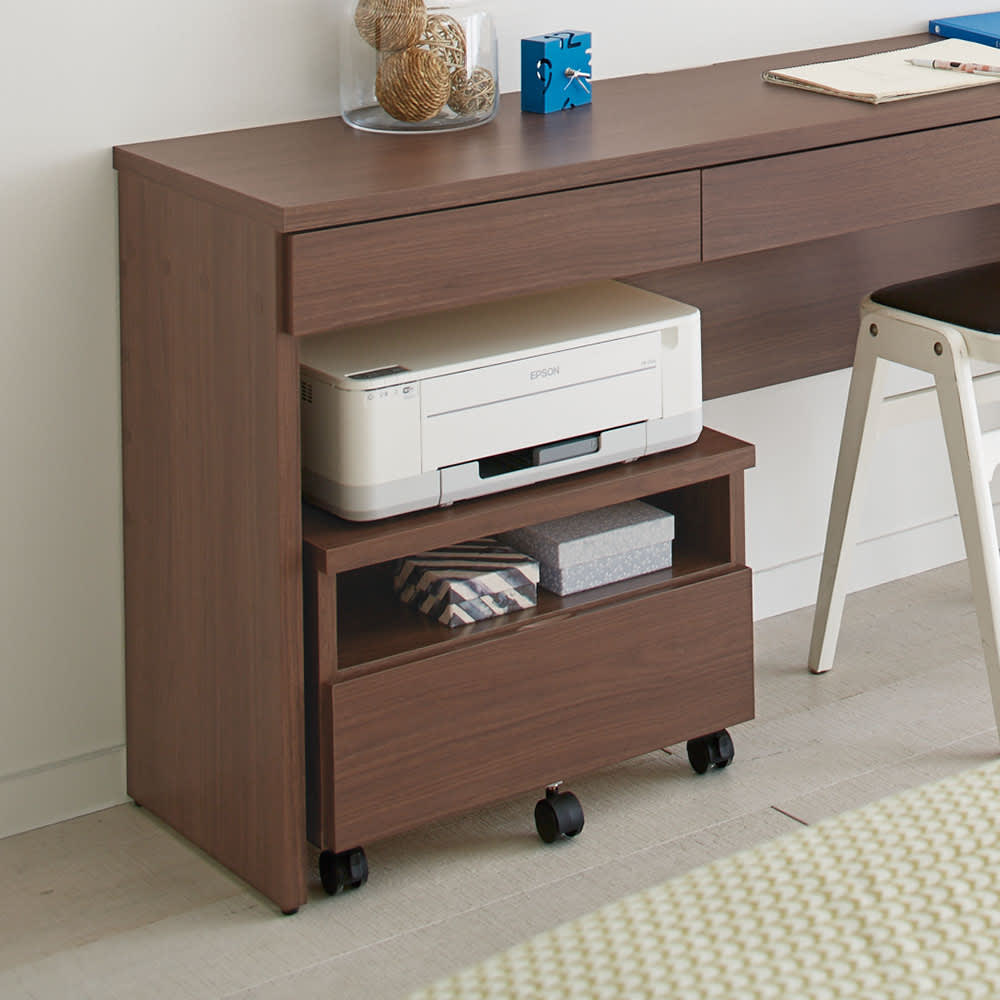 奥行4タイプ選べるデスクシリーズ プリンターワゴン幅53cm 通販 - ディノス