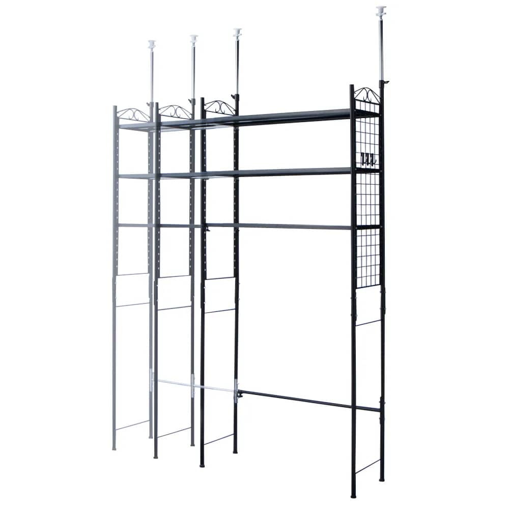 壁面を有効活用できる 幅伸縮 頑丈ラック 突っ張り3段 通販 - ディノス