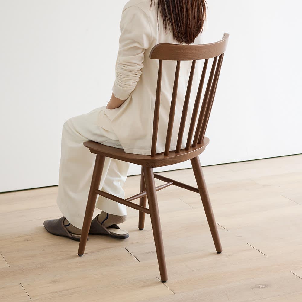 不二貿易 木製ダイニングチェア 2脚 アンティーク カントリー