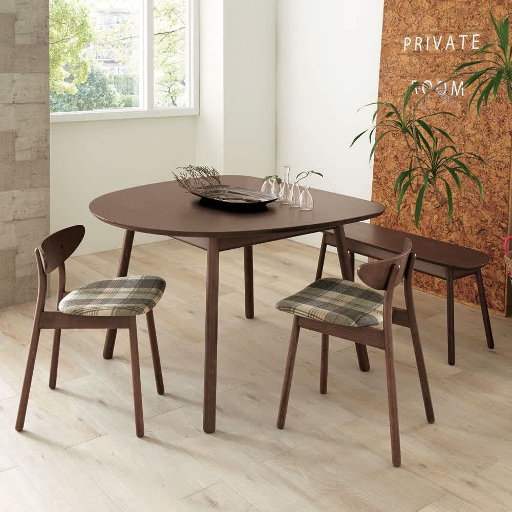 cobrina/コブリナ オーク天然木 ダイニングテーブル 幅111cm 奥行100cm