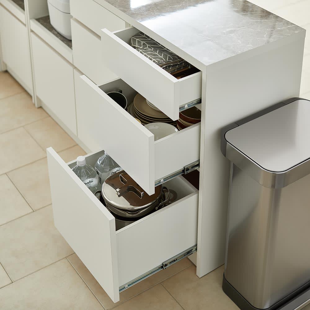 Granite/グラニト アイランド間仕切りキッチンカウンター幅140cm 家電