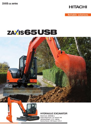 ZX65USB-5A - HITACHI Construction Machinery - PDF Catalogs