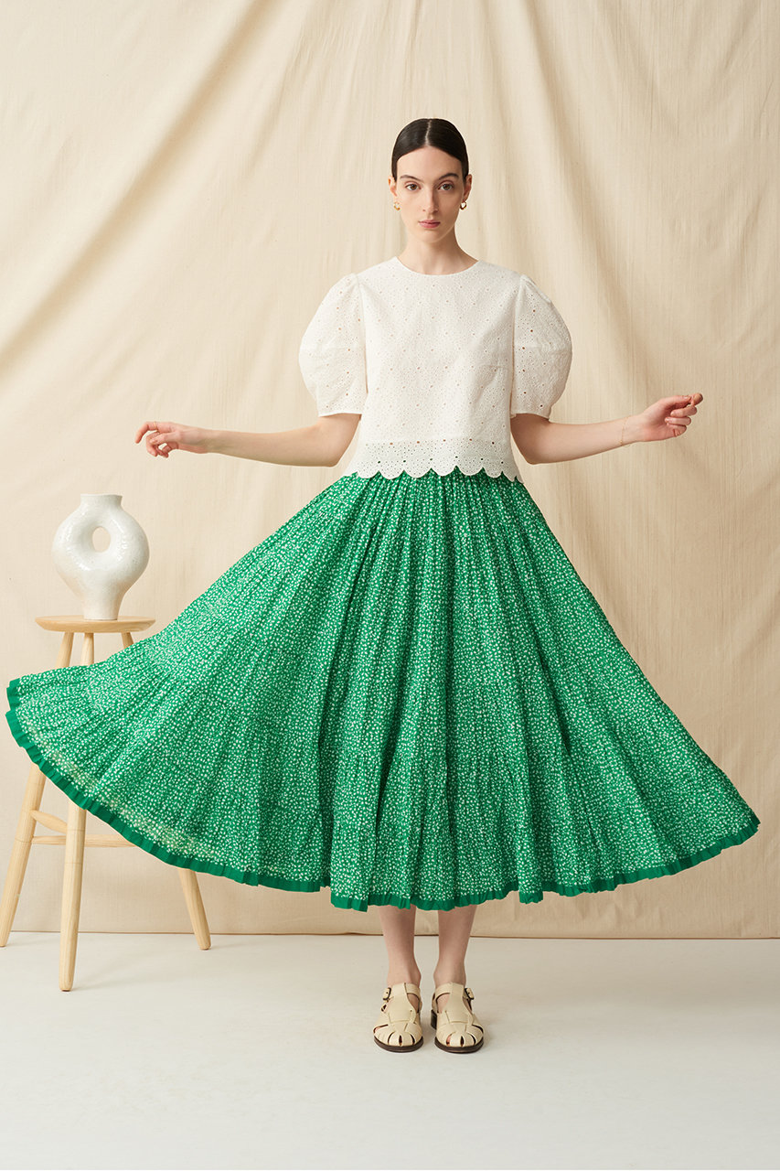 MARIHA(マリハ)｜草原の虹のスカート Baby Daisies/グリーン の通販