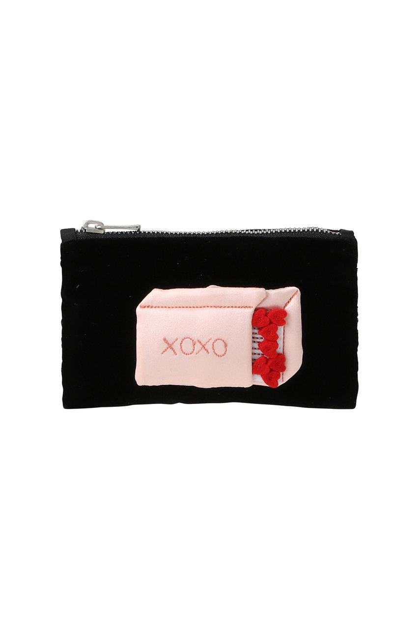 LUDLOW(ラドロー)｜Flat pouch S(Matchsticks)/ブラック の通販