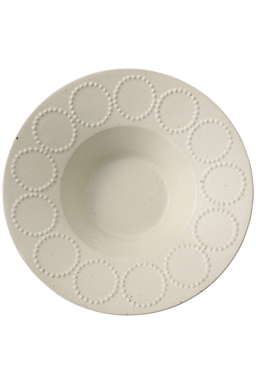 mina perhonen(ミナ ペルホネン)｜tambourine 深皿 23cm/ホワイト の