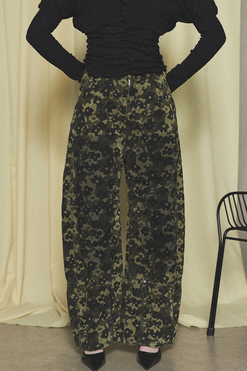MAISON SPECIAL(メゾンスペシャル)｜Flower Camouflage Curve Pants