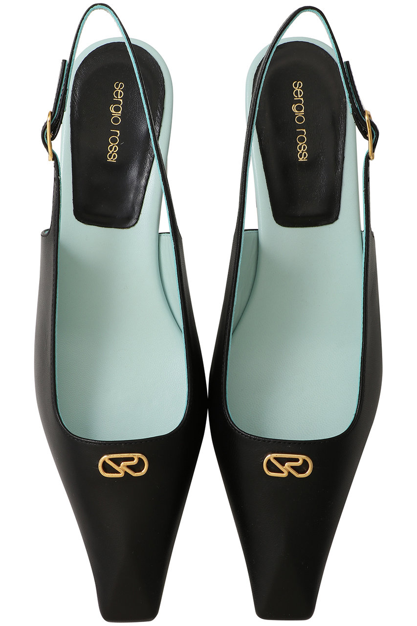 Sergio Rossi(セルジオ ロッシ)｜SURGE スリングバック/ブラック＋
