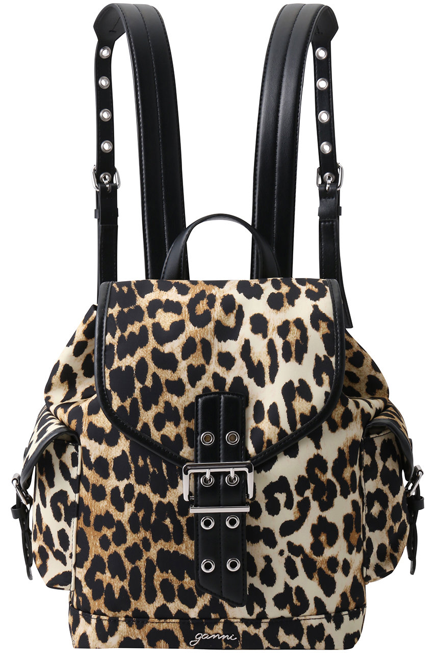GANNI(ガニー)｜Bucky Small バックパック/レオパード の通販