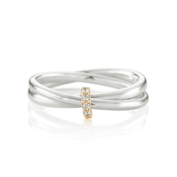 K10 4℃アクアゴールド/シルバー リング | 112344143801 | 【公式】4