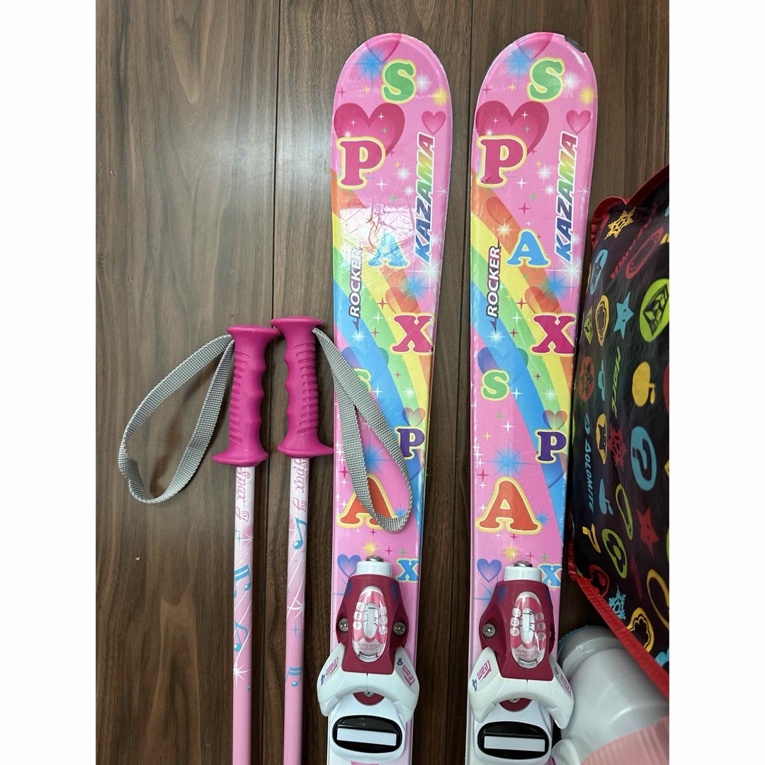 ふう KAZAMA 子供用スキーセット スキー板116 スキーブーツ20 ふう様