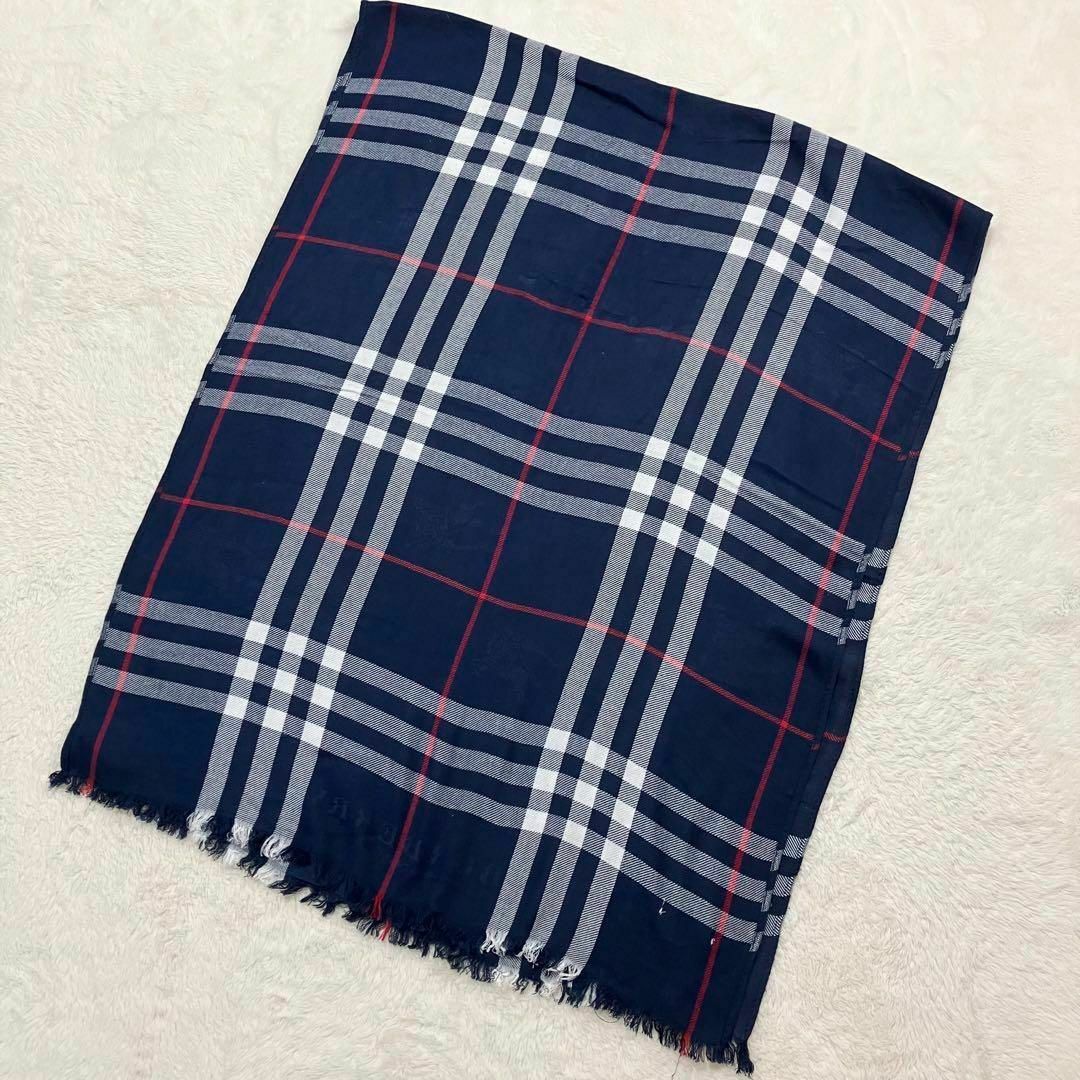 バーバリーロンドン 大判 ストール マフラー ノバチェック シャドー