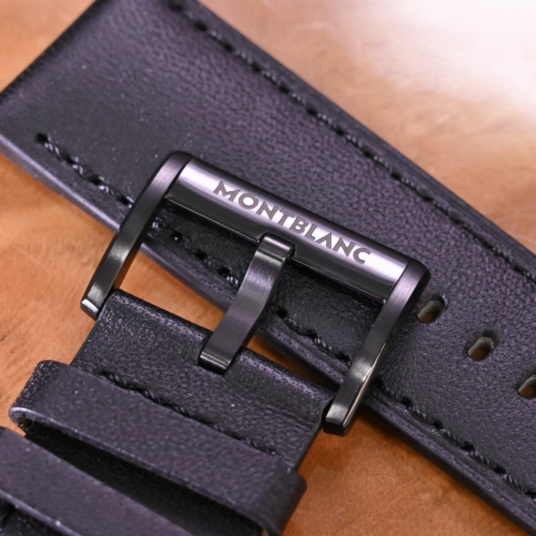 MONTBLANC - 本物 新品 モンブラン 純正品 レザーベルト 尾錠 2点