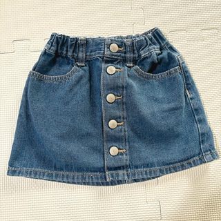 mezzo piano - 【メゾピアノ】ミミポポベリエちゃんブラックデニム