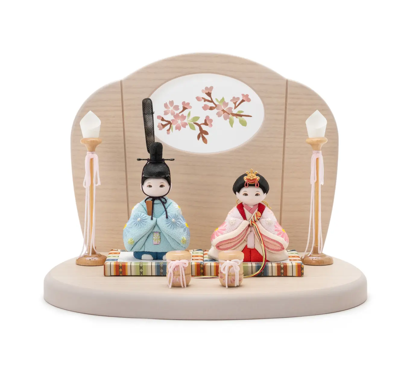 雛人形「そよそよ 京刺繍・雛菊・桃色」｜雛人形の通販 ふらここ