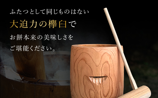 お餅つきセット【特大2尺臼、杵付】 ANF011｜ふるラボ