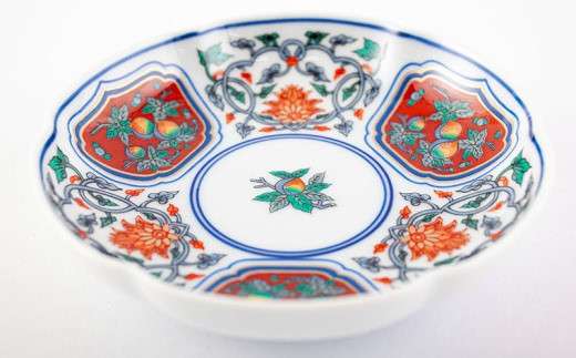 有田焼【其泉】伝統文様 小皿5枚セット（5種類各1枚）賞美堂本店