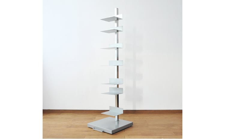 ブックタワー ハイタイプ 8段 シルバー DS143-2 足立製作所 本棚 積読