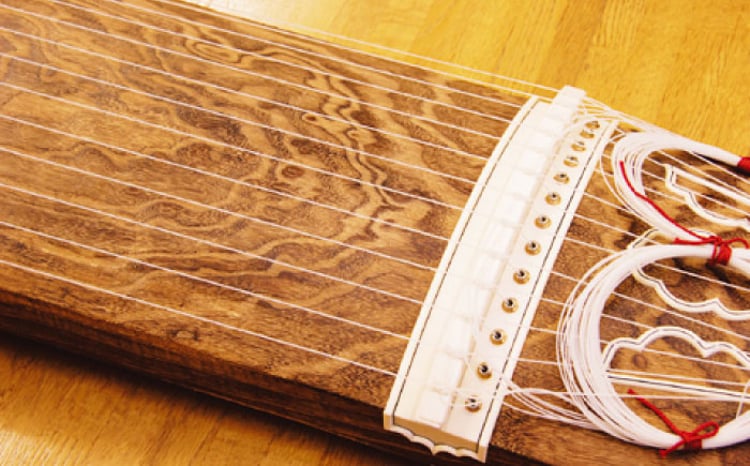 琴 楽器 福山琴 (上角巻) 6尺 (付属品一式付き) 工芸品 人気 おすすめ