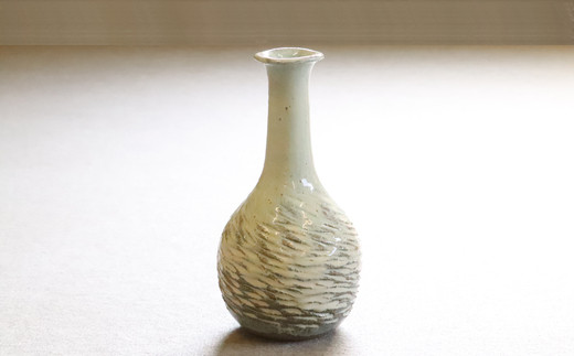 唐津焼 】［ 德澤 守俊 ］朝鮮唐津彫文茶碗 TP007-1 - 福岡県須恵町