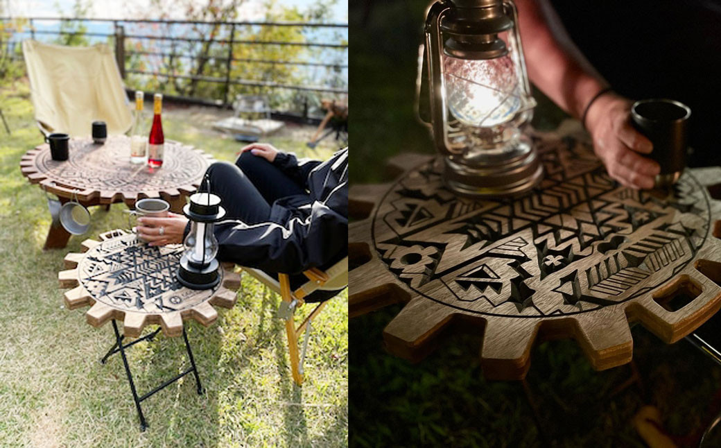 サイドテーブル Kokopelli ココペリ（1台）（幅 430mm×奥行 430mm×高さ