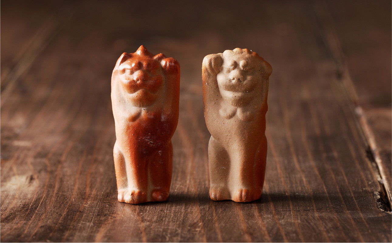 備前焼 招き獅子・招き狛犬セット - 岡山県備前市｜ふるさとチョイス