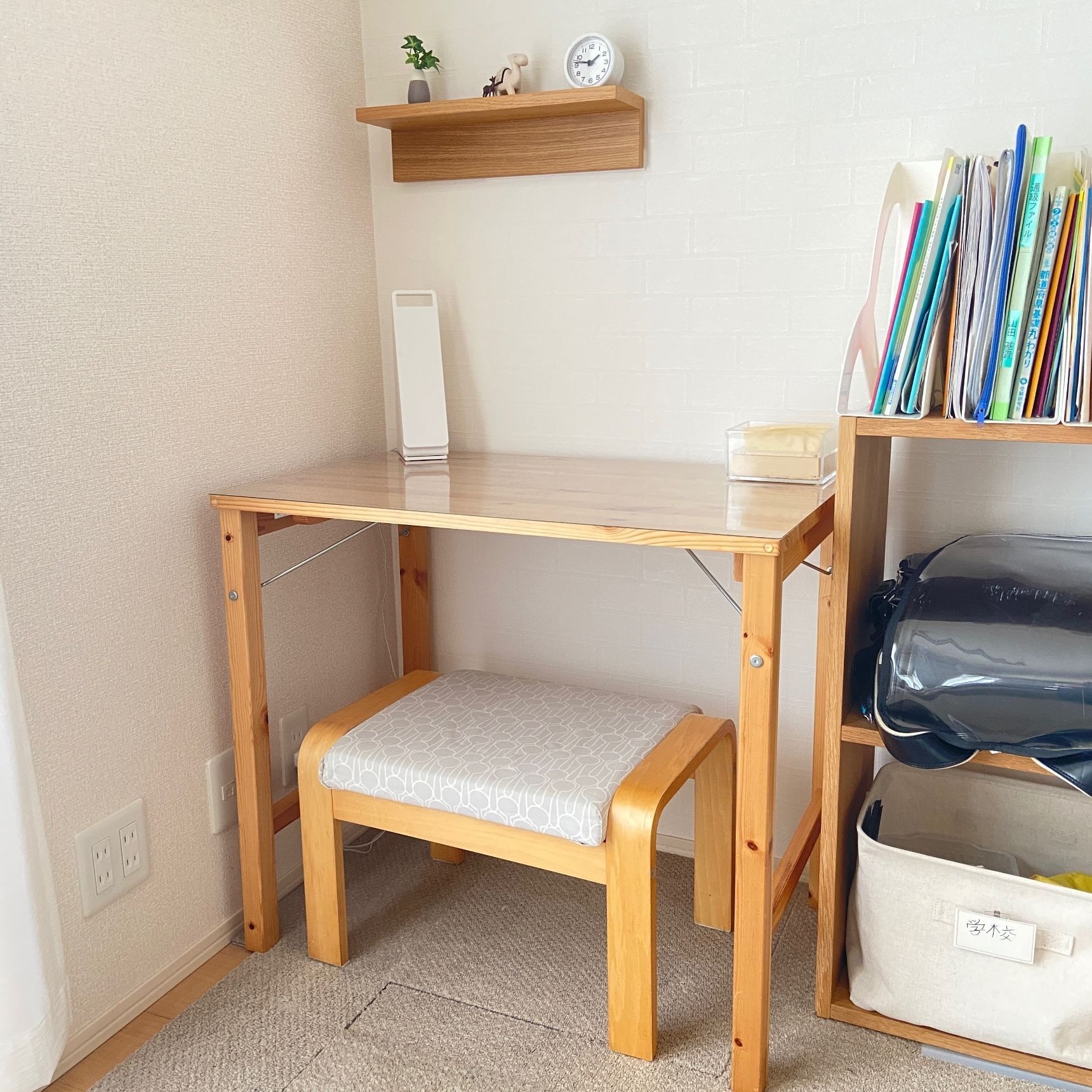 無印】勉強も食事も遊びも楽しい♪多用途に使えるテーブルはこちら