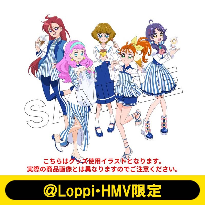 トロピカル～ジュ!プリキュアアクリルスタンド+オーロラ缶バッジ【lh