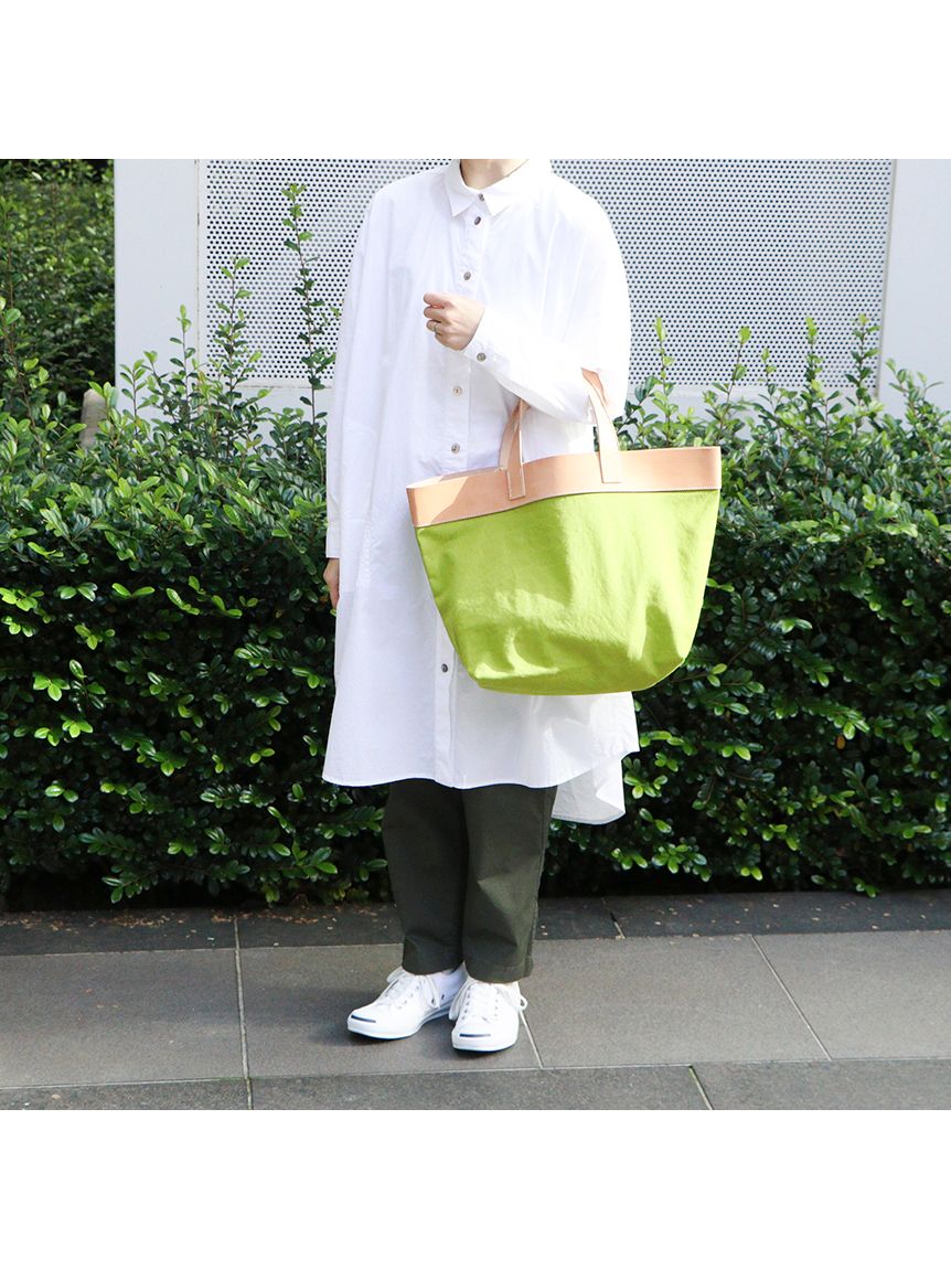 オンライン限定】NEW レザーハンドルキャンバスバッグ（バッグ・ポーチ