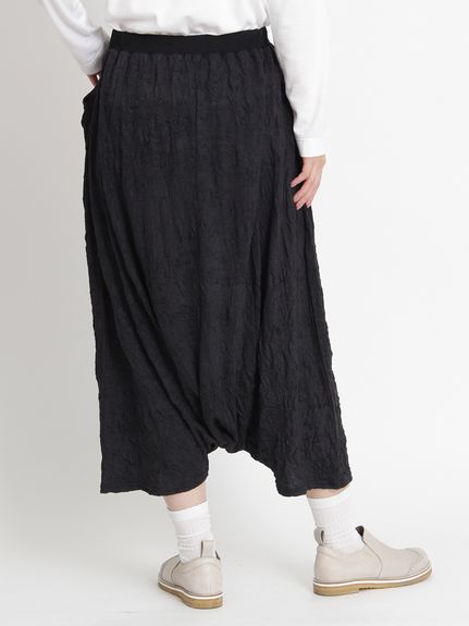 TWワッシャー天竺サルエルパンツ(裏地無し)（タックパンツ）｜KEI