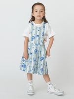 フラワーリボンストライププリント2WAYジャンパースカート（ジャンスカ