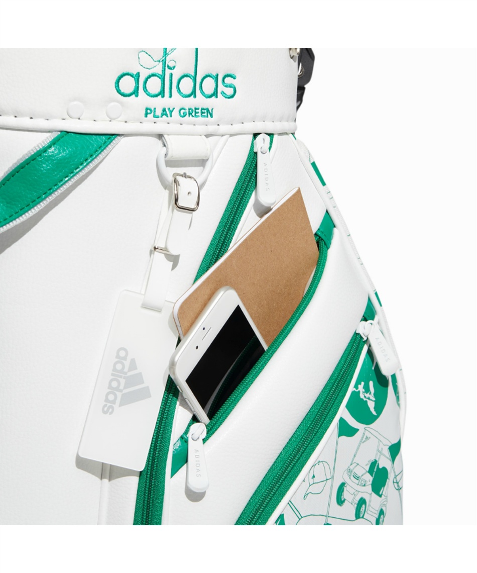 アディダス(adidas) スタンドキャディバッグ PLAY GREEN グラフィック