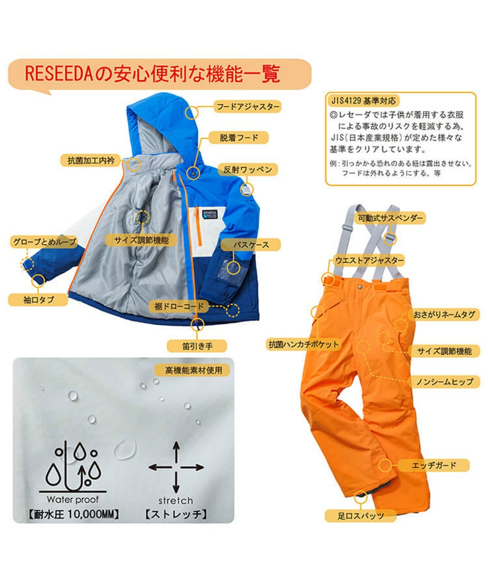 オンヨネ(ONYONE) スキーウェア 上下セット ジュニアスーツ RES76001