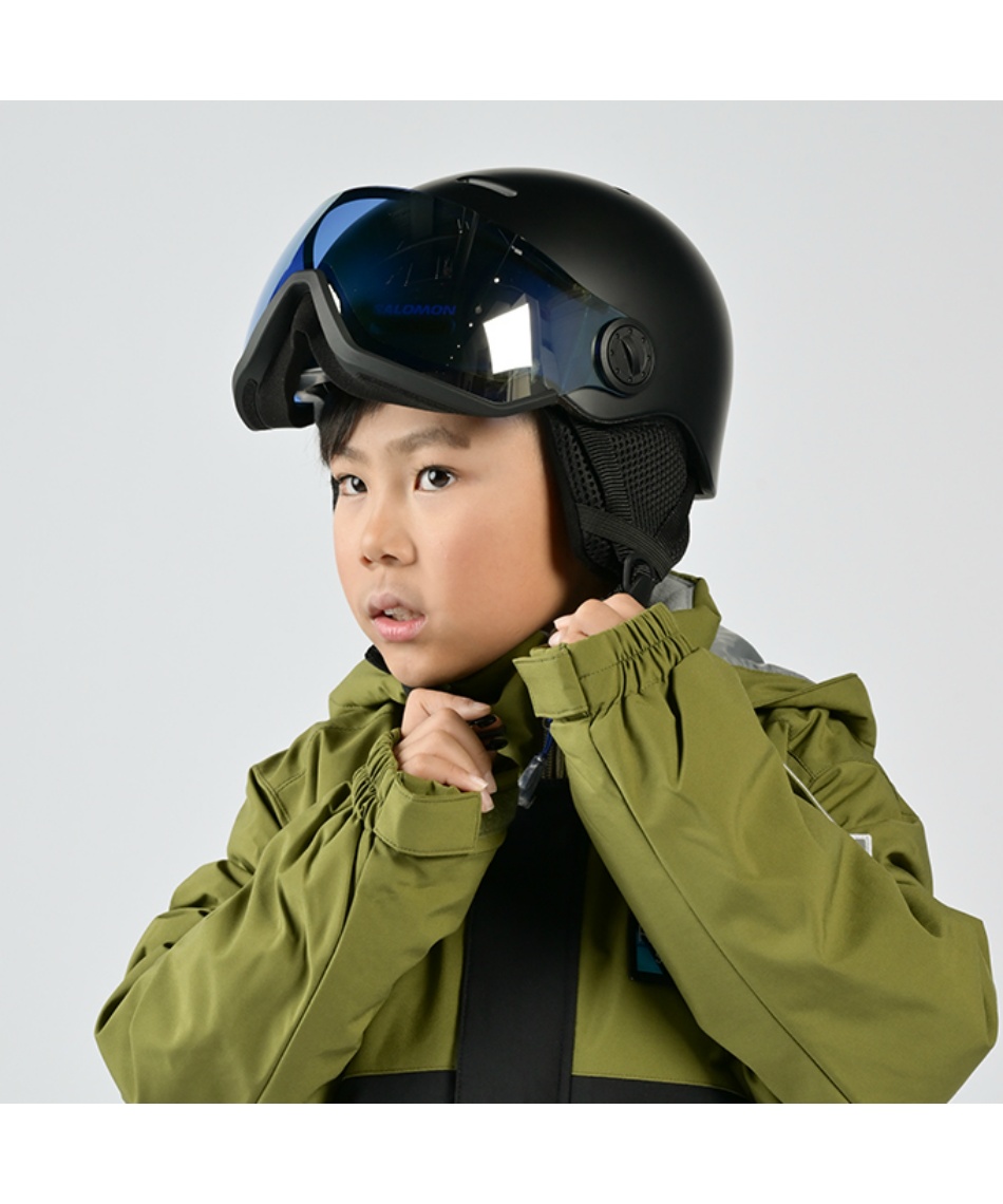 サロモン(salomon) スキー スノーボード ヘルメット JR VISOR HELMET