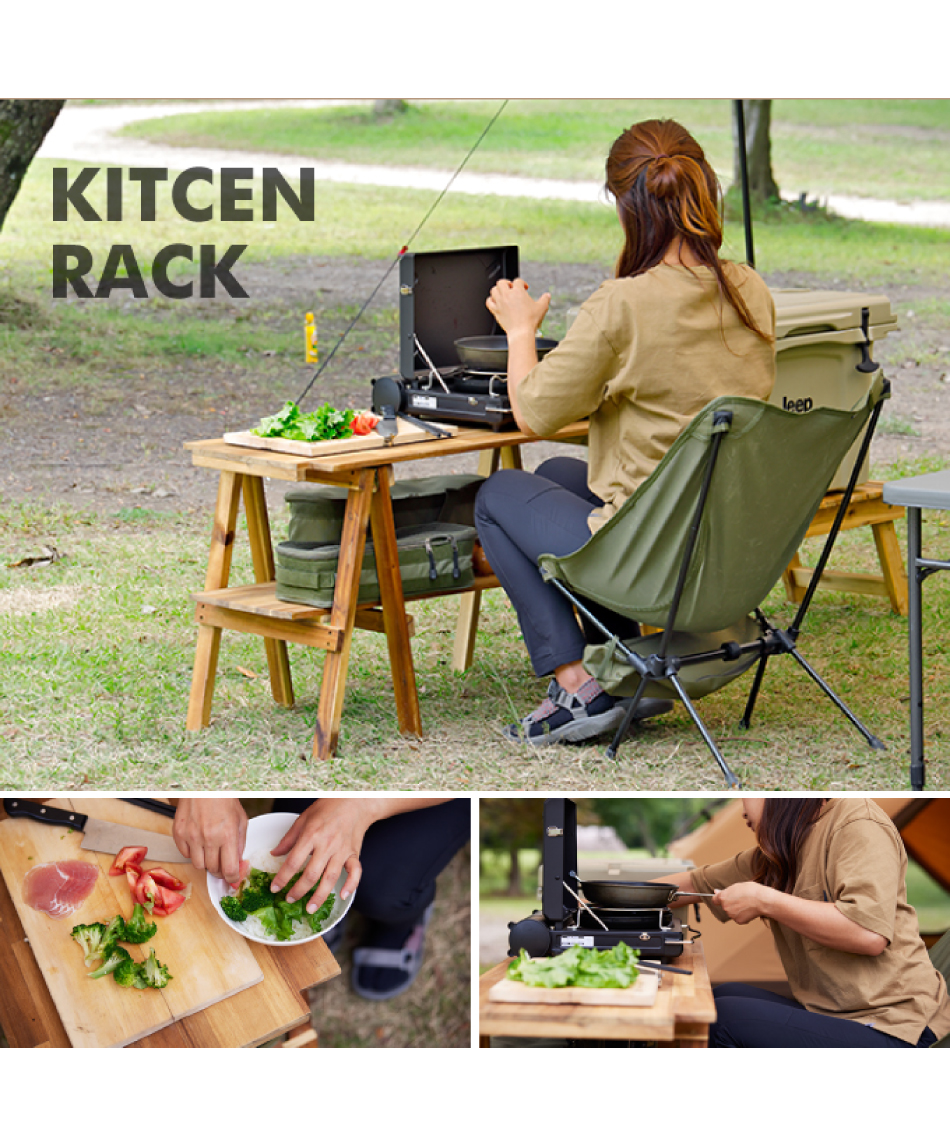 キッチンテーブル アカシアキッチンラックLOW VP160404L01 | スポーツ