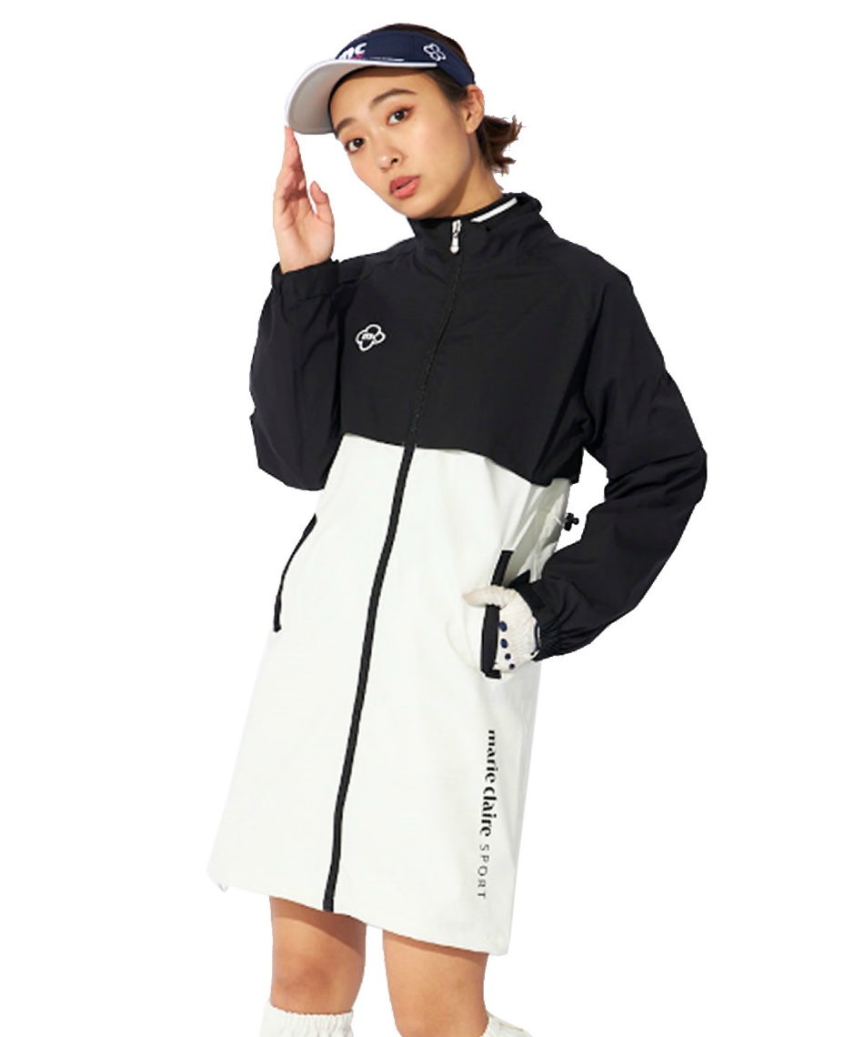 マリクレール(marie claire) ゴルフ レインウェア ワンピース レイン