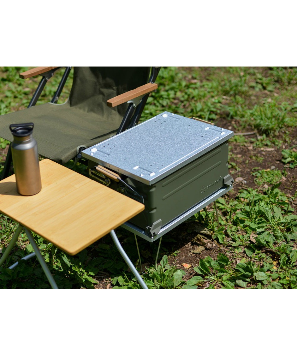 アウトドアテーブル 小型テーブル 24春雪峰祭 シェルフコンテナ リッド