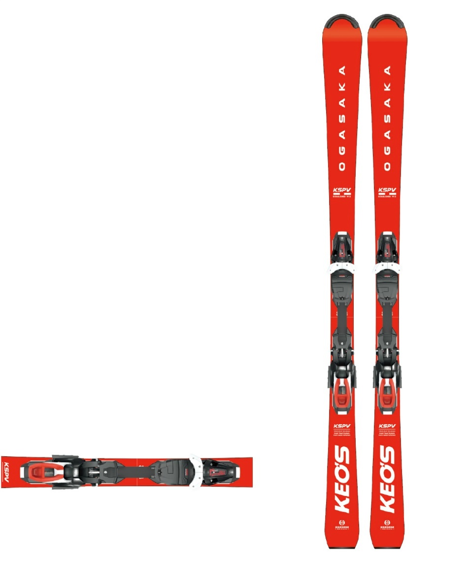 オガサカ(OGASAKA) スキー板 デモ レーシング KS-PV/RD + PRD11GW 板+