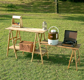 コールマン(Coleman) アウトドアテーブル 110cm ナチュラルウッド