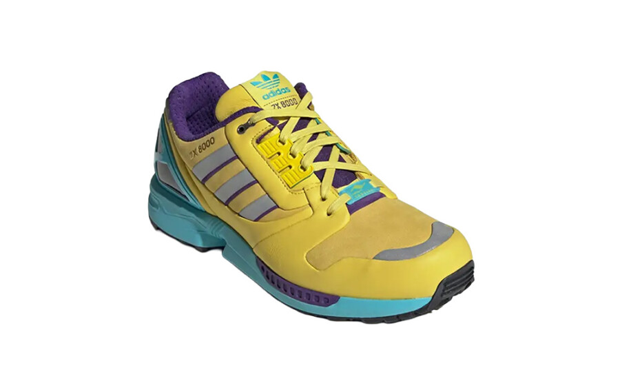 adidas ZX 8000 Consortium Yellow Blue Glow - JQ4359