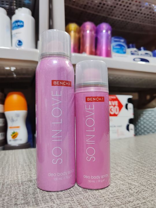 BENCH Body Spray SO IN LOVE (100ml/50ml) | Lazada PH