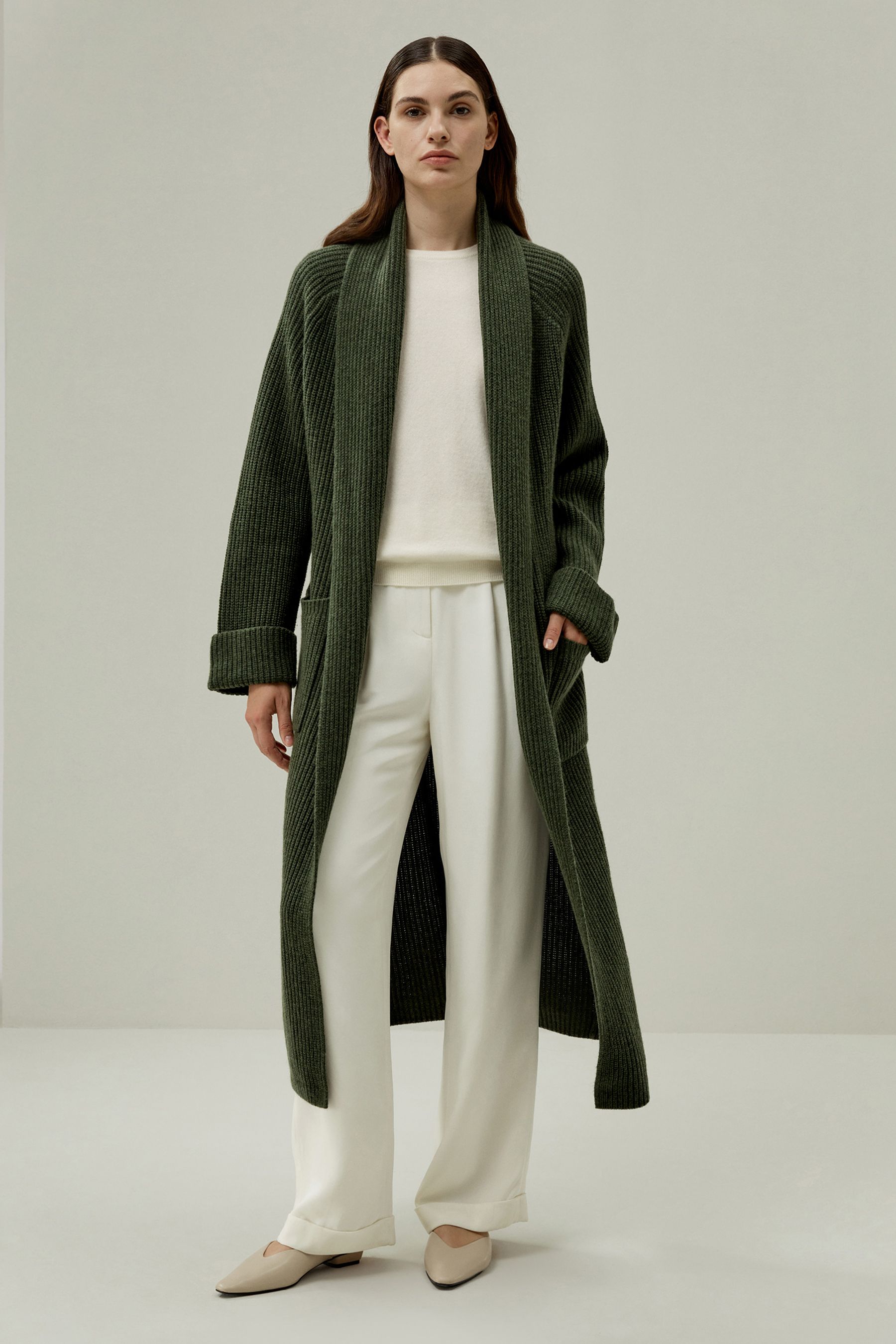 LILYSILK X LYDIA MILLEN Evergreen Cardigan