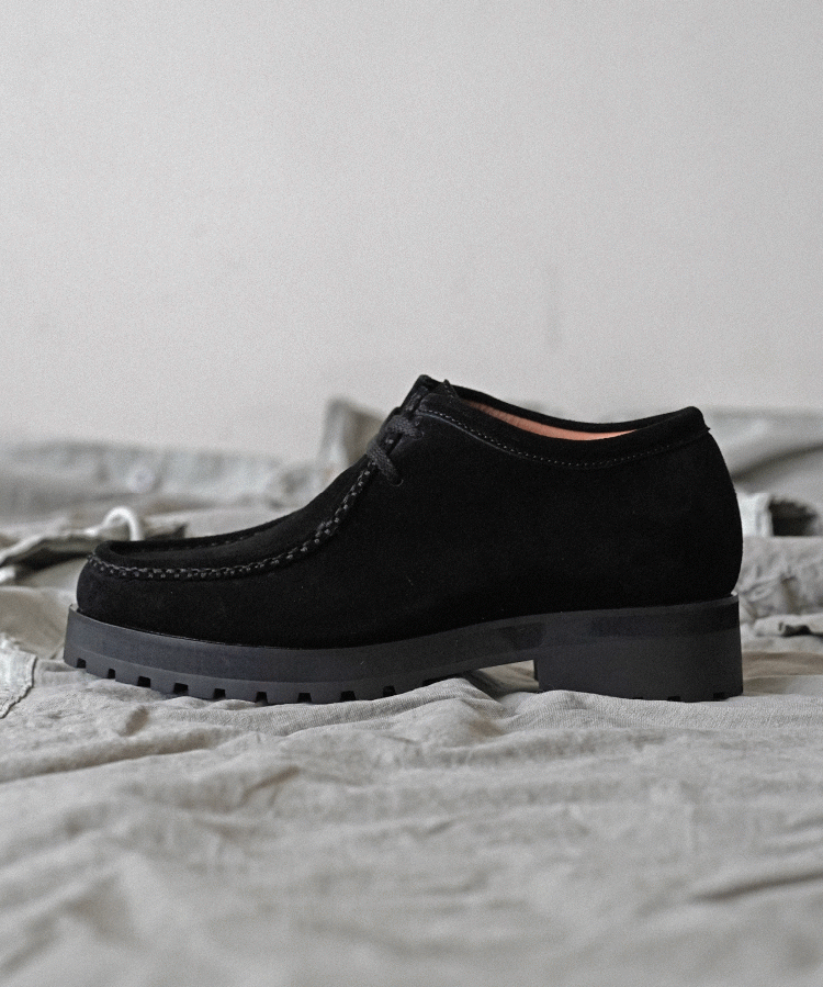 shiun(シウン) ONLINE STORE / BLACK SUEDE MOCCASIN