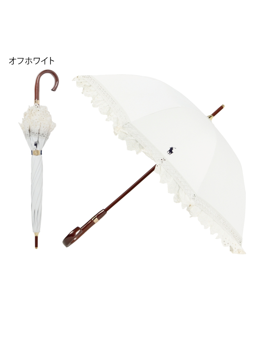 日傘】ポロ ラルフ ローレン(POLO RALPH LAUREN)エンブフリル 長傘