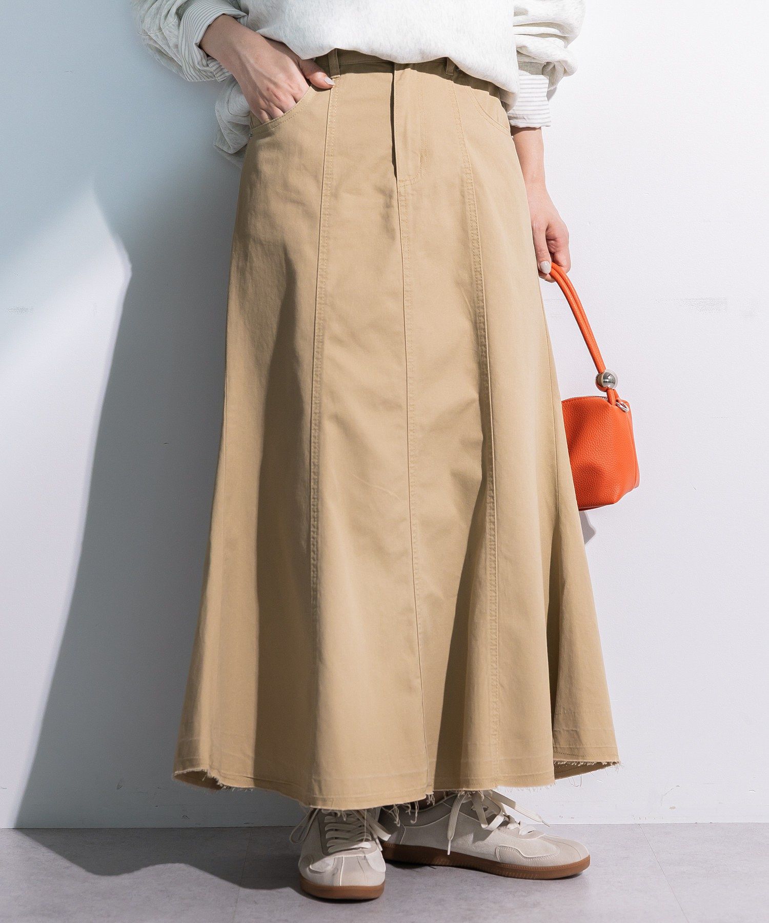 チノマーメイドスカート/Green Parks（グリーン パークス）のフレア